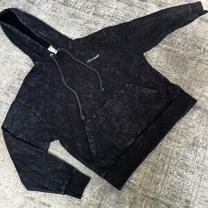 COLLUSION Unisex oversized hoodie in charcoal acid wash set